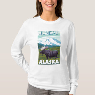 Camiseta Cena dos alces - Juneau, Alaska