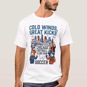 Camiseta Cena Esportiva de Chicago no Dia de Partida de Inv