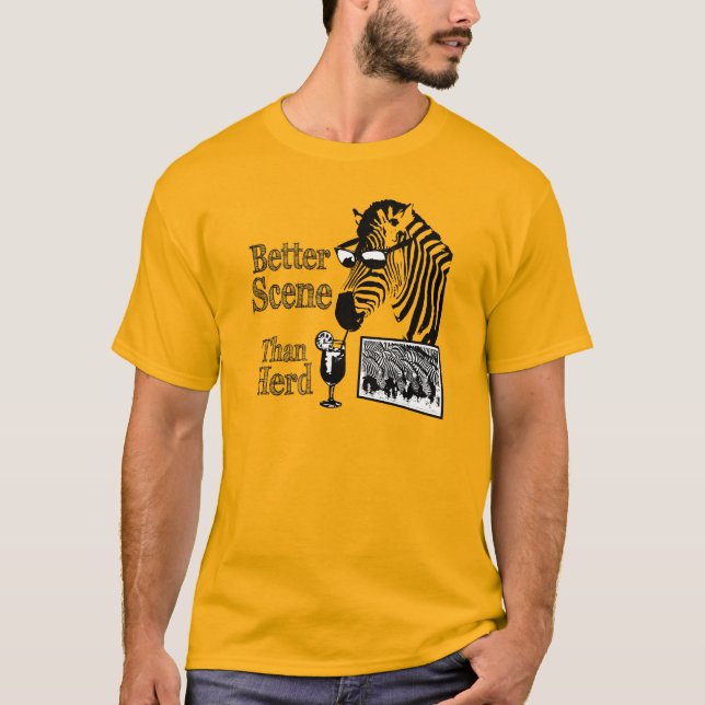 Camiseta Cena Melhor Do Que A Gfx Preta (Frente)
