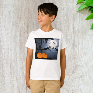 Camiseta Cena Noturna de Halloween Spooky
