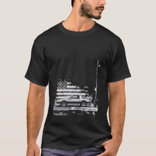 Camiseta Cena Noturna do Muscle Car Z28 IROC Z Gráfico Baix