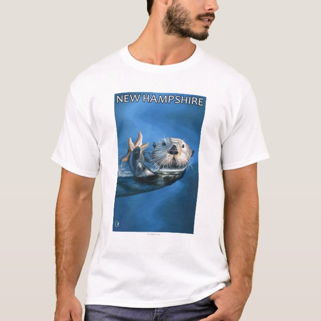 Camiseta Cena nova da lontra de HampshireSea (Frente)