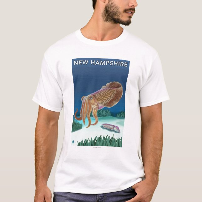 Camiseta Cena nova de HampshireCuttlefish (Frente)