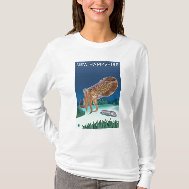 Camiseta Cena nova de HampshireCuttlefish (Frente)
