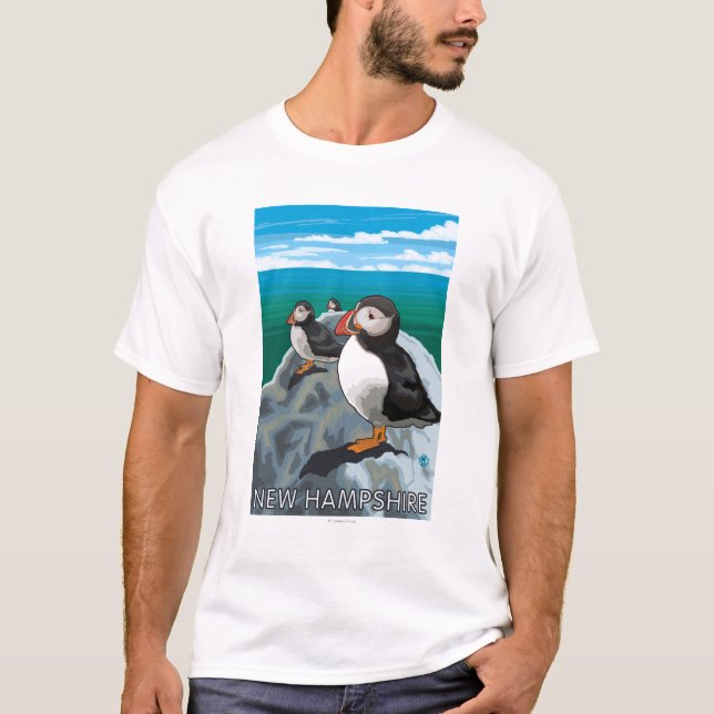 Camiseta Cena nova de HampshirePuffins (Frente)