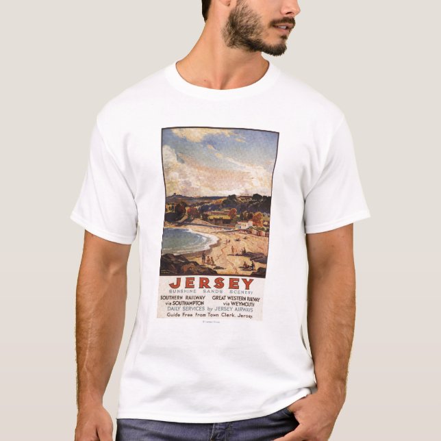 Camiseta Cena Railway do sul/de Great Western praia (Frente)