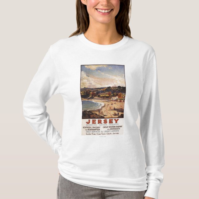 Camiseta Cena Railway do sul/de Great Western praia (Frente)