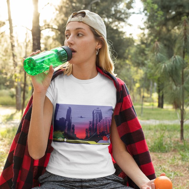 Camiseta Cena Urbana Em Dusk (Criador carregado)