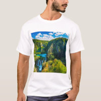 Cenário de cachoeira elegante, Croácia