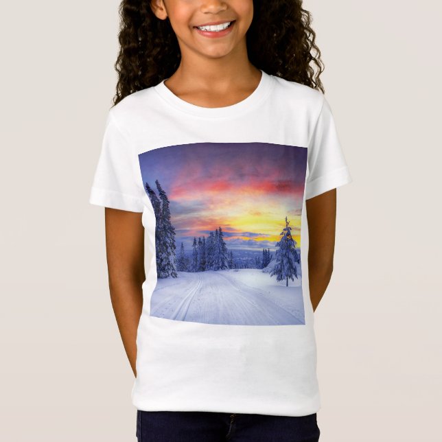 Camiseta Cenário de inverno (Frente)