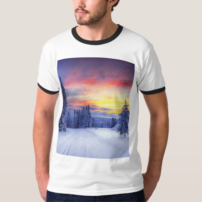 Camiseta Cenário de inverno (Frente)