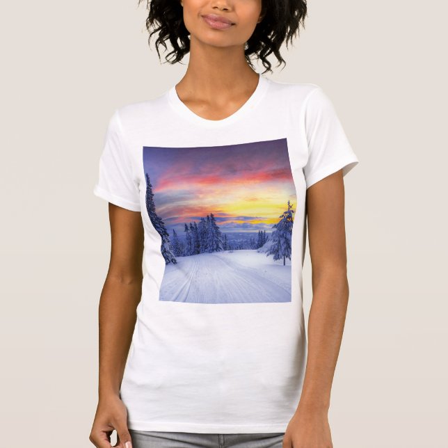 Camiseta Cenário de inverno (Frente)
