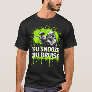 Camiseta Cenário de Paintball Snooze Bruise Woodsball