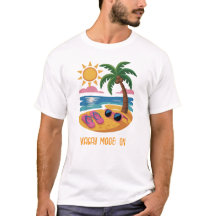 Cenário de praia de Verão mínimo - personalizável