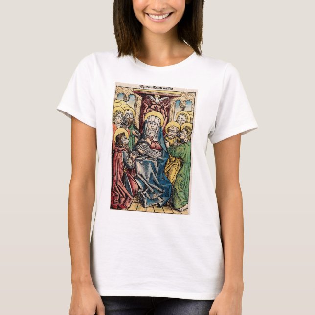 Camiseta Cenário do Pentecostes após Páscoa domingo (Frente)