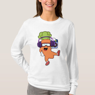Camiseta Cenário em Música com Fone de Ouvido