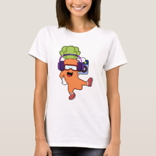 Camiseta Cenário em Música com Fone de Ouvido