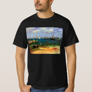 Camiseta Cenário Marítimo Antigo, Porto de Nassau por Biers