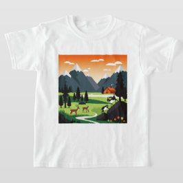 Camiseta Cenário montanhoso pitoresco