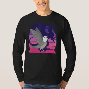 Camiseta Cenário Retro Eu Dragão Eu Gritando Cinzas de rost