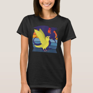 Camiseta Cenário Retro I Dragão Alado I Gritando Amarelo Pa