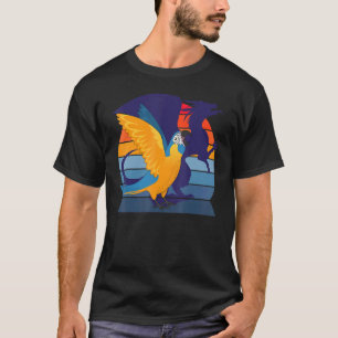Camiseta Cenário Retro I Dragão Gritando Mães azuis