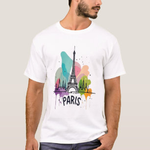 Camiseta Cenário Sonhador Parisiense