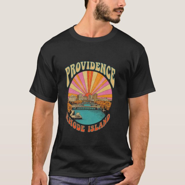 Camiseta Cenário Urbano da Cidade de Providence Rhode Islan (Frente)