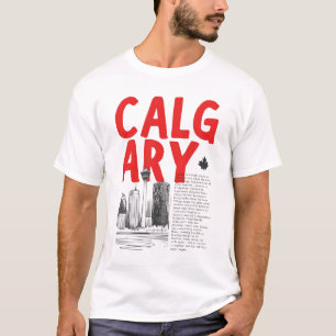 Camiseta Cenário urbano de Calgary Alberta 