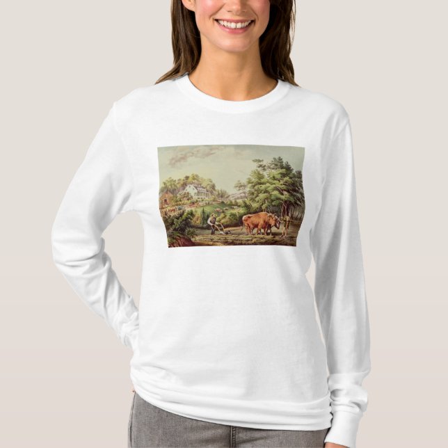 Camiseta Cenas americanas da fazenda (Frente)
