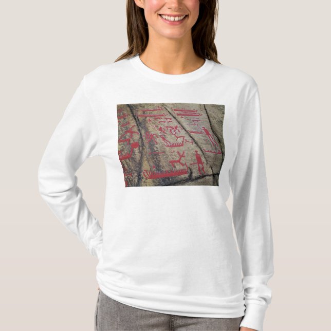 Camiseta Cenas da caça do barco e dos cervos (Frente)