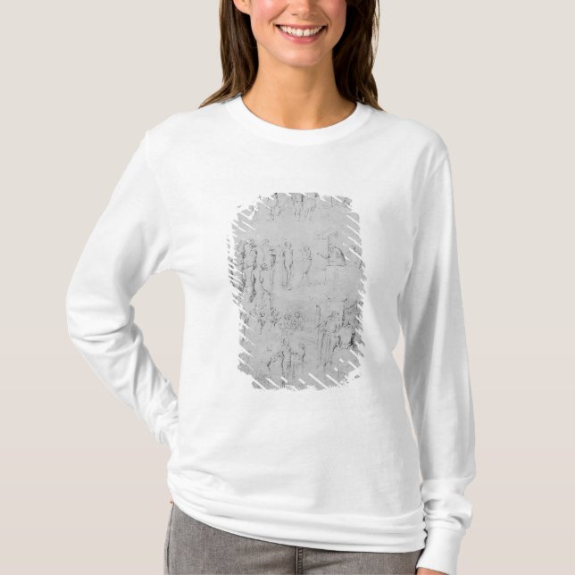 Camiseta Cenas da vida de um santo, detalhe (Frente)