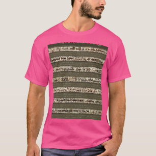 Camiseta Cenas De Cheio De Tapeçaria Bayeux Com Gráfico De 