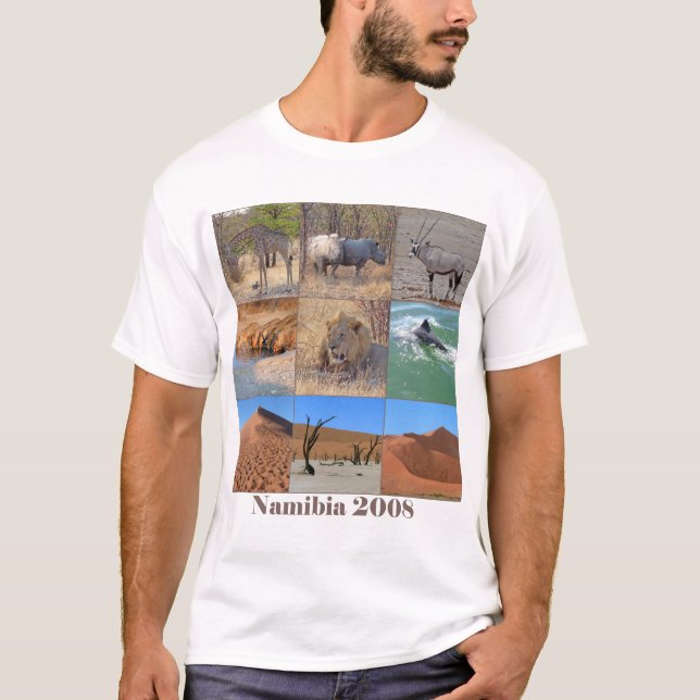 Camiseta Cenas de Namíbia & de Botswana (Frente)