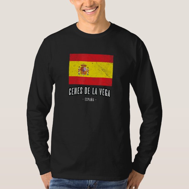 Camiseta Cenes De La Vega Espanha Es Bandeira City - Bander (Frente)