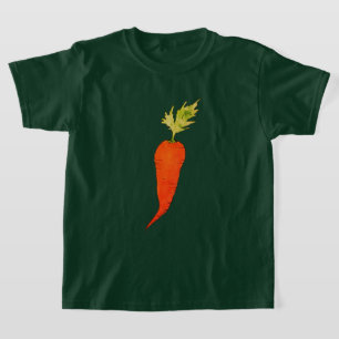 Camiseta Cenoura Alegre em Aquarela