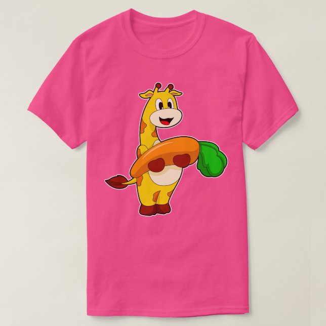 Camiseta Cenoura-de-girafa (Frente do Design)