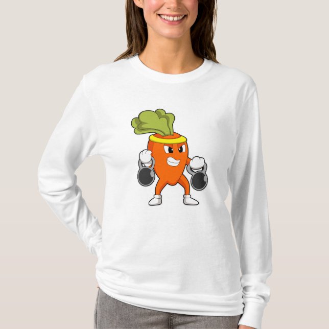 Camiseta Cenoura em Malhação com Dumbbels (Frente)