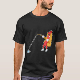 Camiseta Cenoura no Barco na Pesca com Cana de Pescar