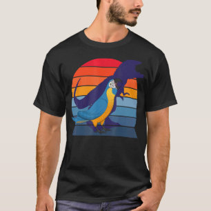 Camiseta Cenoura Retro I Tyrannosaurus Rex I Blue throp M