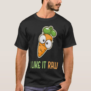Camiseta Cenoura Vegetal Eu Gosto Crua Estilo de Vida Vegan
