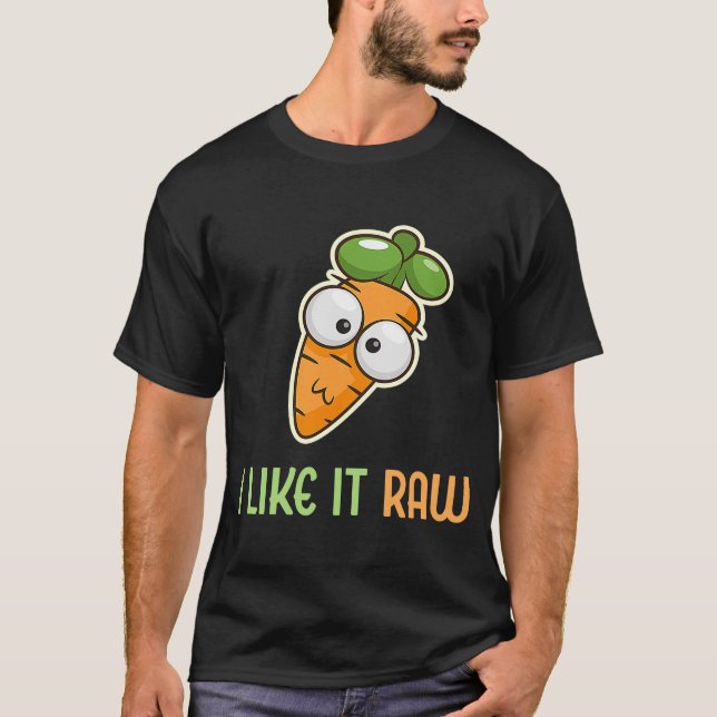 Camiseta Cenoura Vegetal Eu Gosto Disso Estilo De Vida Brut (Frente)