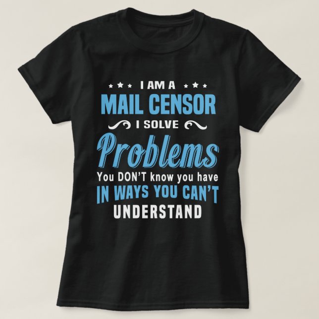 Camiseta Censor de Correio (Frente do Design)