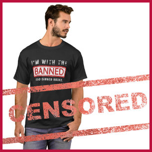 Camiseta Censura de Livros Banidos Estou com a Banida