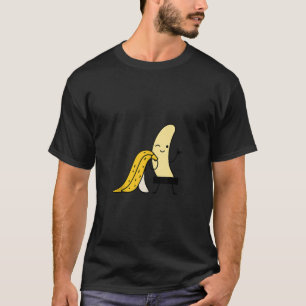 Camiseta Censurado Funny Amarelo Engraçado Banana Impressão