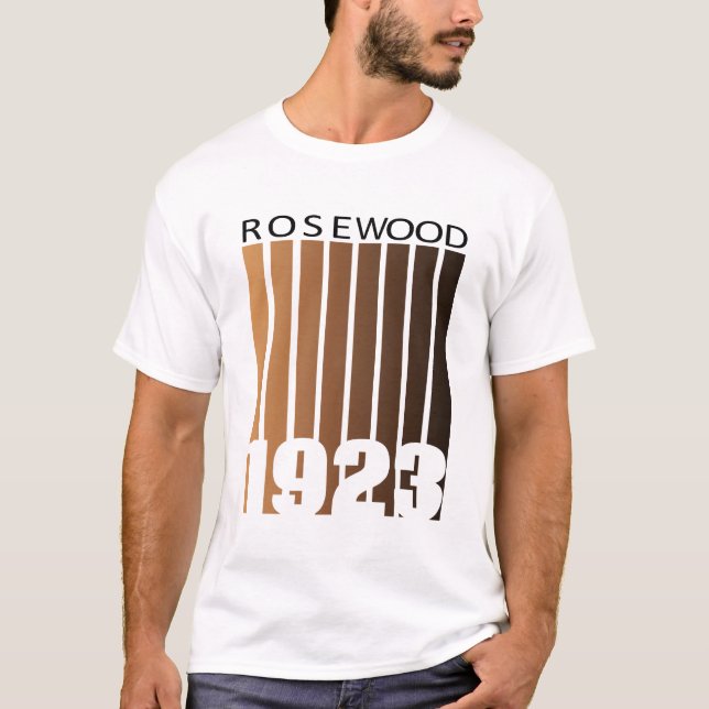 Camiseta Centenário 1923 Massacre de Rosewood História Negr (Frente)