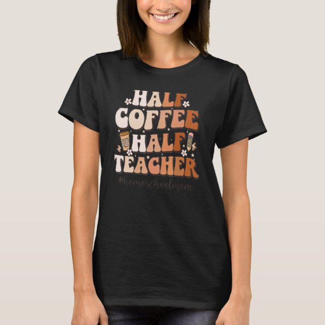 Camiseta Centenas de Centros de Ensino de Metade de Café (Frente)