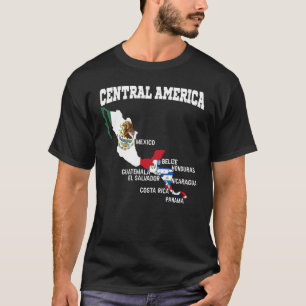 Camiseta Central American Flags Tee Central America Countri