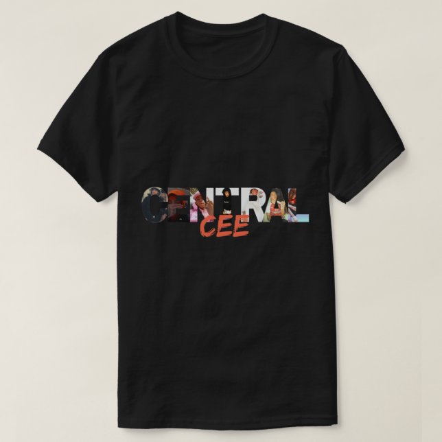 Camiseta central cee  central cee loading  commitment issue (Frente do Design)
