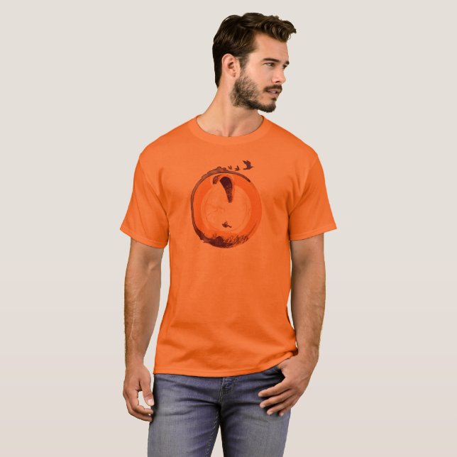 Camiseta Central do PARAPENTE PG-CIRCLE 002 Ponto (Frente Completa)